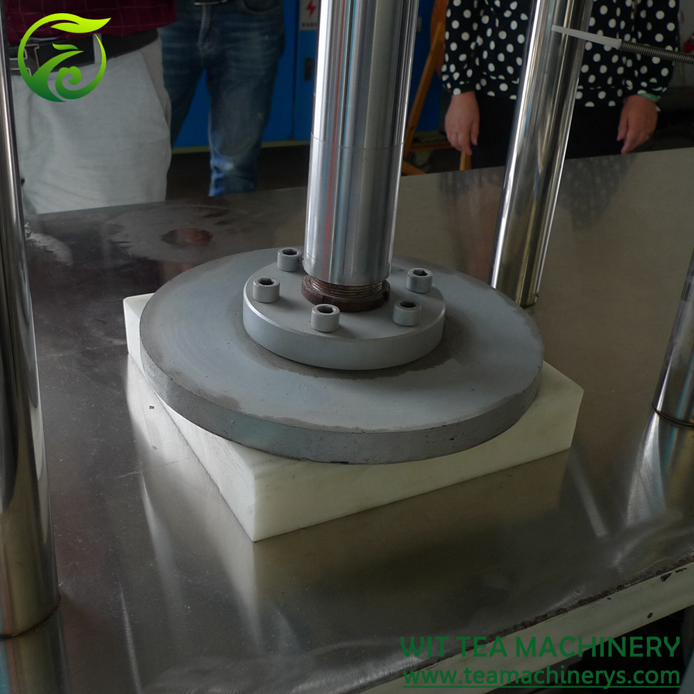 Tea press machine equipment pressure is 15 ton, pressure and press time can be adjust, we can provide different kind tea cake mould, now in stock, delivery in time