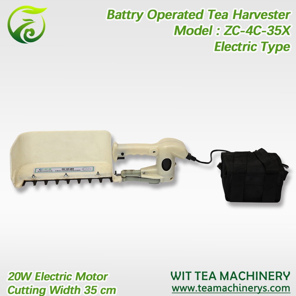 ZC-4CD-35X tea harvester use 30W brushless motor and 24V lithium battery, cutting width 30cm, 500sets in stock!